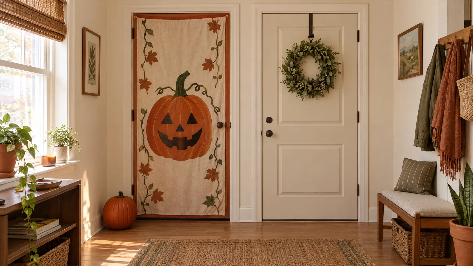 Door Cover vs Wreath