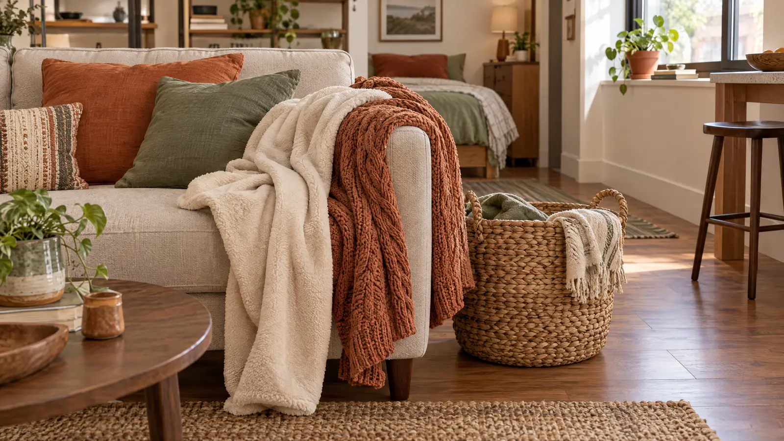 Fleece vs Knit Throw Blankets