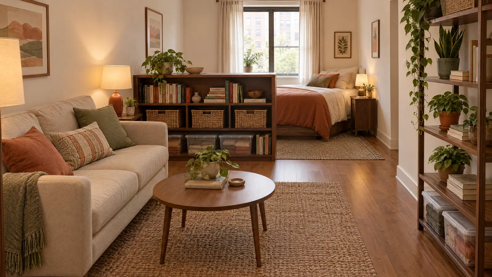 Studio Apartment Storage and Layout Plan