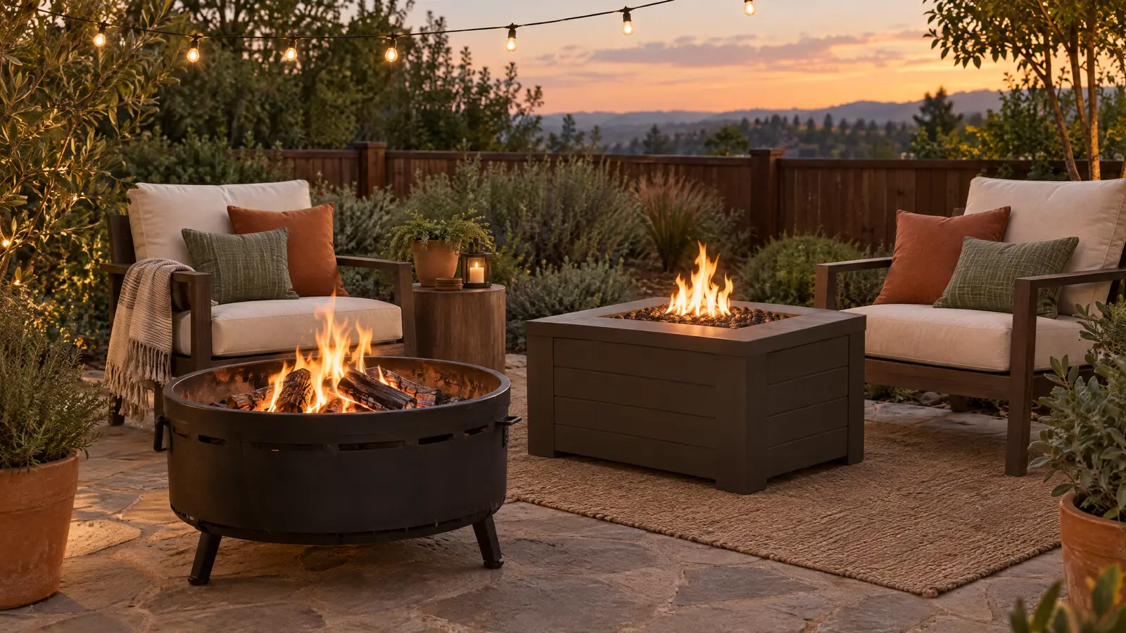 Wood-Burning vs Propane Fire Pits
